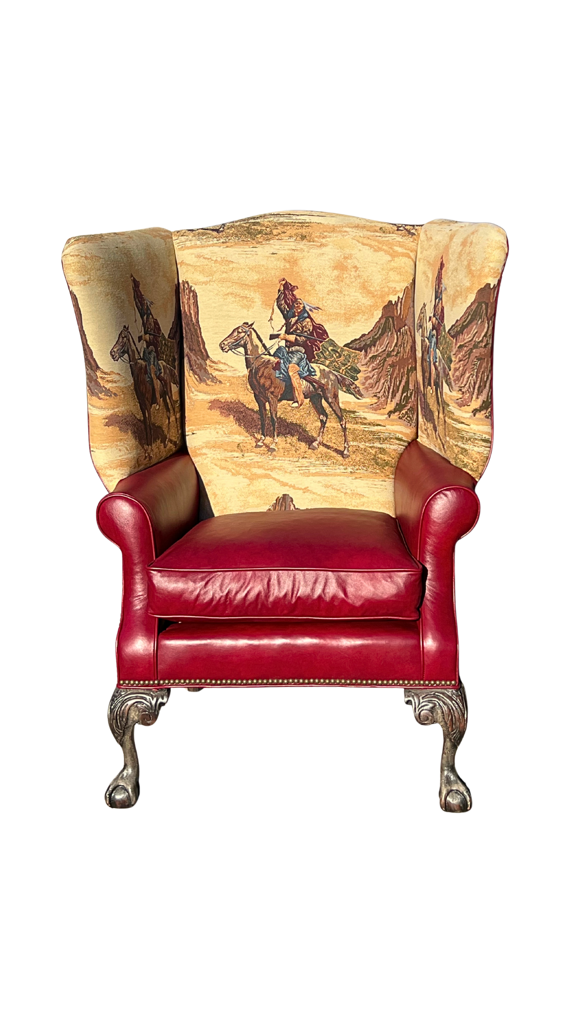 Patchwork Leather Accent Chair—Shop—Rios Interiors